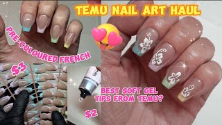 DO YOUR NAILS LIKE A PRO FOR UNDER 10  TEMU FINDS  EASY BEGINNER FRIENDLY GEL X NAILS [upl. by Nakhsa]