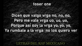 Toser One  Valgo Vrga LETRA [upl. by Sinnard]