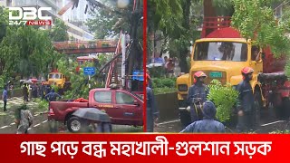 রাজধানীতে ঝড়ো হাওয়া ও বৃষ্টিতে দুর্ভোগ  DBC NEWS [upl. by Darrel]