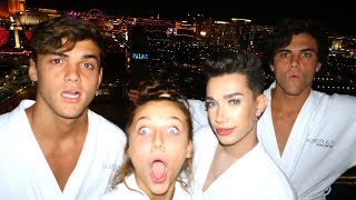 ROADTRIP TO VEGAS FT DOLAN TWINS amp JAMES CHARLES [upl. by Aicsila]