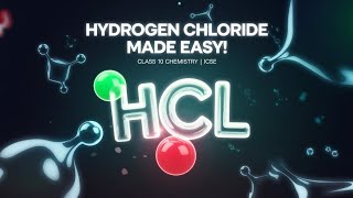 HCL  Hydrochloric Acid  ICSE CLASS 10 CHEMISTRY  Notes [upl. by Ycinuq969]