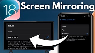 How To Turn On Screen Mirroring On iPhone iOS 18 [upl. by Lorola]