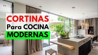 CORTINAS PARA COCINA MODERNAS  Cortinas para Cocina 2025 Cocinas Modernas 2024 TENDENCIAS [upl. by Ahsikrats]