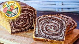 Sauerteig Toastbrot  Shokupan mit Schokoswirl  Nico Stanitzok [upl. by Lamonica]