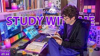 STUDY WITH ME LIVE  10 HOURS ✨ Harvard Student Rain sounds Pomodoro 60 FiveMonthsStudyChallenge [upl. by Aryam511]