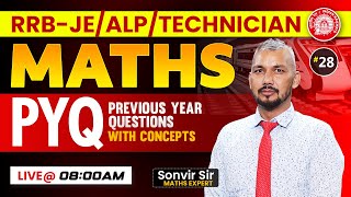 RRB Maths Previous Year Question by Sonvir Sir RRB Maths Classes Maths for RRBJEALPTechnician [upl. by Virg926]