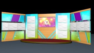 Broadcast Studio TV Set Design GADSET [upl. by Ynohtna]