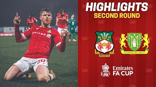 HIGHLIGHTS  Wrexham AFC vs Yeovil Town Emirates FA Cup [upl. by Novaj]