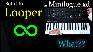 Buildin Looper in Korg Minilogue xd [upl. by Fredra17]