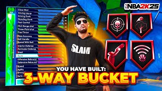 MY quot3WAY BUCKETquot IS THE BEST GUARD BUILD on NBA 2K25 BEST POINT GUARD BUILD NBA 2K25 [upl. by Burrus]