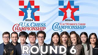 2024 US Chess Championships Round 6 [upl. by Clothilde623]