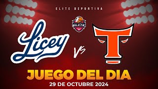 TIGRES DEL LICEY VS TOROS DEL ESTE  Serie Regular  29 de octubre 2024 [upl. by Eilyab]