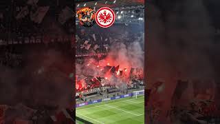 quotEintracht Frankfurt Ultras 🔥💥 PyroShow im Stadion football ultras bundesliga [upl. by Ecyak]