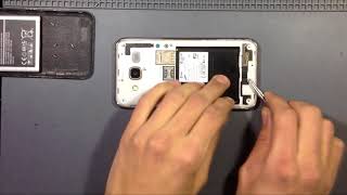 Samsung Galaxy J5 2015 SMJ500 how to disassembly [upl. by Carnes]