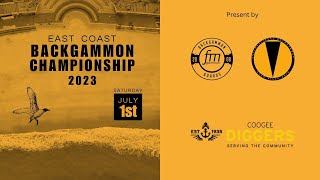 East Coast Backgammon Championship 2023 Final Game 1 [upl. by Clarey842]