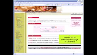 2004 Patentmaps  LexisNexis Walkthrough [upl. by Hendry]