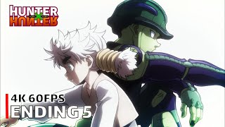 Hunter x Hunter 2011  Ending 5 【Hyouriittai】 4K 60FPS Creditless  CC [upl. by Notsahc]