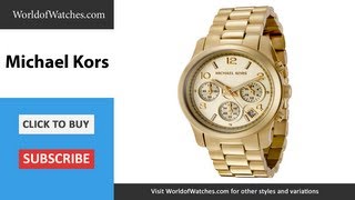 MICHAEL KORS Chronograph Gold Tone Stainless Steel MK5055 [upl. by Fredela612]