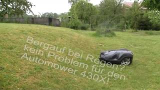 Husqvarna Automower® 430X  Verhalten bei Regen [upl. by Yelsel]