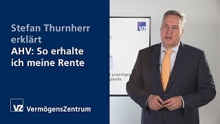 Stefan Thurnherr erklärt So erhalte ich meine Rente [upl. by Naik]