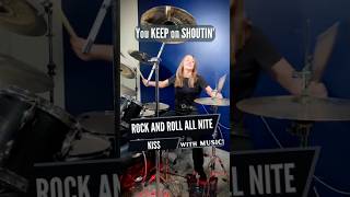 KISS  Rock and Roll All Nite Drum Cover  Drummer Cam Played Live by Female Teen Drummer [upl. by Brent]