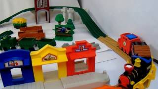 Geotrax Timbertown Railroad and Rocky Falls Tunnel Lot [upl. by Coltin464]