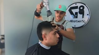 Corte de cabello para hombre paso a paso tutorial de barbería mohicano BARBERÍA EN 360 GRADOS [upl. by Guildroy378]