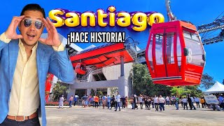 ¡HISTÓRICO Arrancó el TELEFÉRICO de SANTIAGO [upl. by Ylime605]