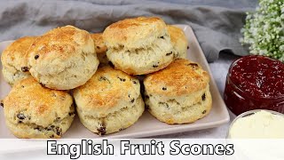 English Fruit Scones Recipe [upl. by Nickolai208]