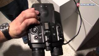 IFA 2011 Sony DEV3  DEV5 3D binocular camera raw video [upl. by Pimbley]