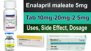 Enalapril Maleate tablets ip 5mg 10mg 20mg 25mg tablets uses Dosage and side effects  Hindi [upl. by Kendra284]