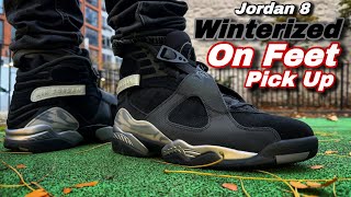 Jordan 8 Winterized  ON FEET  Pick Up [upl. by Baron257]