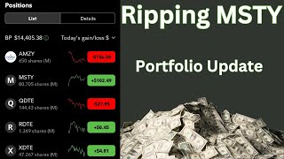 MSTY Profit Ripping  Easy Passive Income  Portfolio Review [upl. by Nadeen]