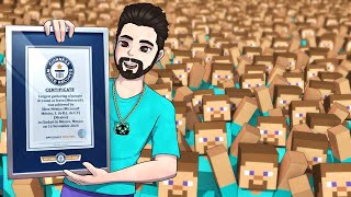 ¡Rompimos un RECORD MUNDIAL de STEVES Minecraft [upl. by Eiram]