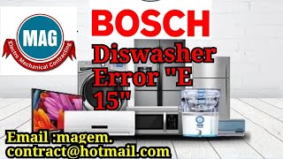 Bosch Dishwasher error bosch diswasher error e15 diswasher error [upl. by Leslie]