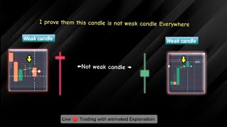 These bearish and bullish candle is not weak candle But why  🤔 Live 🔴 Binary trading [upl. by Timothea]