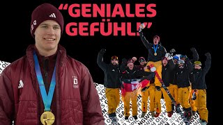 Ski Crosser Niklas Höller hatte Support aus der Heimat bei seiner Goldmedaille  Interview [upl. by Trever]