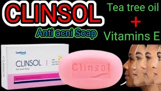 Clinsol SoapAcne treatmentPimple poppingHow to remove acne [upl. by Ailama]