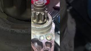 Toyota Sequoia Starter JAMMED UP😬 mechanic technician car truck starter toyota pickup [upl. by Ayalahs936]