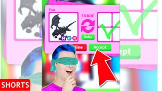 BLINDFOLDED Adopt Me Trading Challenge GONE WRONG short [upl. by Diane]