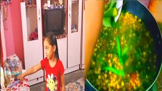 Aj ki recipe dail palakErum vlogs 👍👍👍👍 [upl. by Yokum]