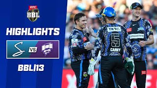 Adelaide Strikers v Hobart Hurricanes  BBL13 [upl. by Allisirp]