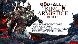 GODFALL  KING ARMISTICE BUILD  KILL BOSSES IN SECONDS   WITH COMMENTARY [upl. by Sillsby]