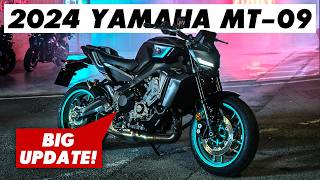 New 2024 Yamaha MT09 Announced Styling Tech amp Chassis Updates [upl. by Marzi]