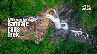 Bandaje Falls Monsoon Trek  Chickmagalur  July 2023  Complete Guide [upl. by Keg]