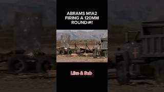 ABRAMS M1A2 FIRING A M1147 ADVANCED MULTIPURPOSE ROUND 120MM slow motion viralvideo shorts merca [upl. by Arinay]