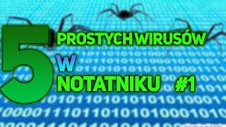 5 prostych wirusów w notatniku które musisz mieć [upl. by Hamehseer157]