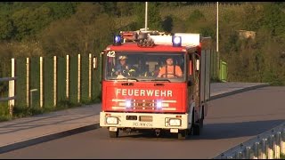 Brandmeldeanlage Industrie LF 86  MTW Freiwillige Feuerwehr Laudenbach [upl. by Enyahc]