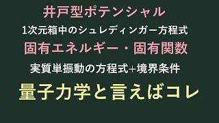 【量子力学の基礎⑱】井戸型ポテンシャル [upl. by Nodnas]