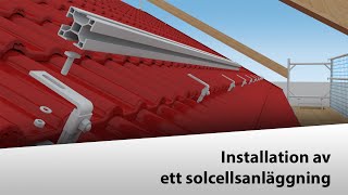 🇸🇪 Installation av ett solenergisystem sluttande tak [upl. by Aecila]